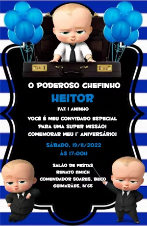 Convite Poderoso Chefinho para mais pesquisados