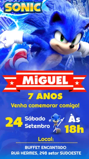 Convite Sonic Filme para mais pesquisados