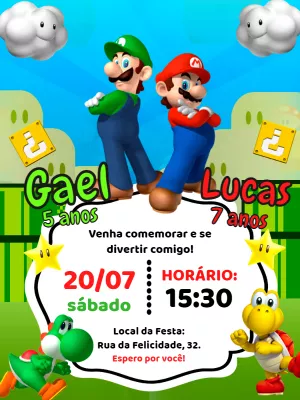 Duplo Super Mario E Luigi World