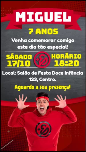 Convite Enaldinho Arte para mais pesquisados