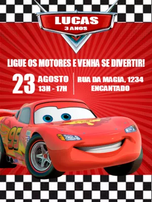 Convite Carros Corrida para mais pesquisados