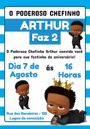 Convite Poderoso Chefinho Negro Moreno para mais pesquisados