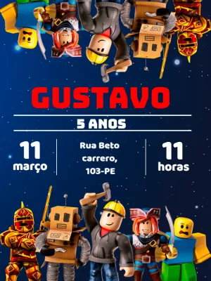 Convite Roblox para mais pesquisados
