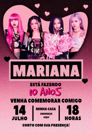 Convite Blackpink Kpop para mais pesquisados