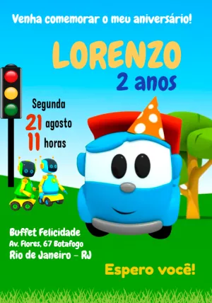 Convite Léo O Caminhão Leo para mais pesquisados