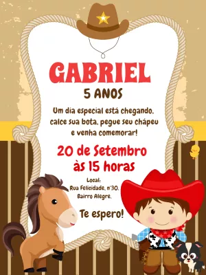Vaqueiro Boiadeiro Marrom