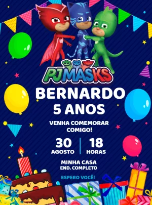 Convite Pj Masks para mais pesquisados