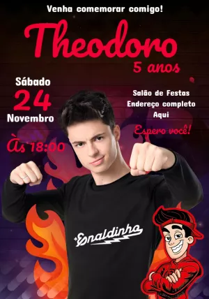 Convite Enaldinho Youtuber para mais pesquisados
