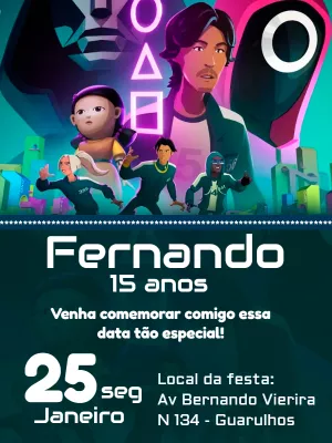 Convite Round 6 Netflix para mais pesquisados