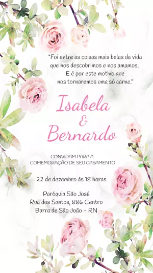 Casamento Floral Rosa