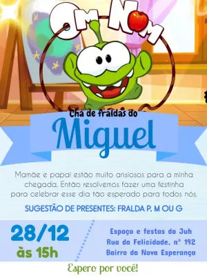 Chá De Fraldas On Nom Verde