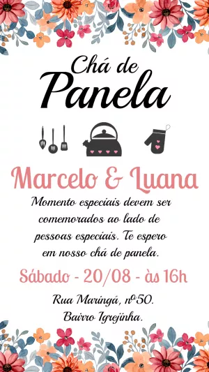 Chá De Panela Floral Cartela