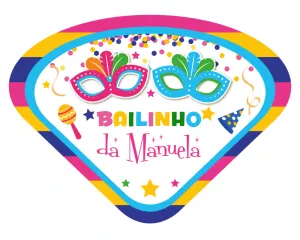 Convite Ventarola De Carnaval Bailinho para datas comemorativas