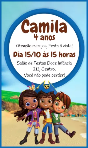 Convite Santiago Dos Mares Marujo para datas comemorativas