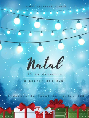 Convite Natal Família para datas comemorativas