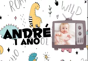 Convite Dinossauro Infantil Com Foto Festa para aniversário infantil