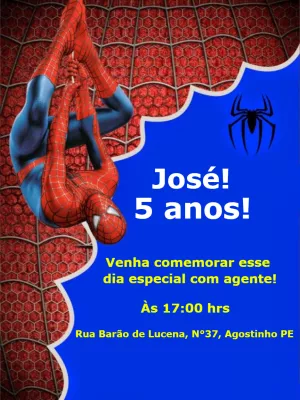 Infantil Homem Aranha Menino