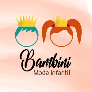 Convite Logo Para Loja De Roupa Infantil Laranja para aniversário infantil