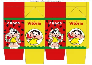 Convite Caixa Milk Para Imprimir Magali Molde para mais pesquisados