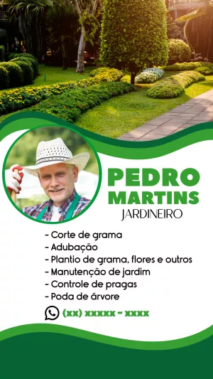 Convite Cartão De Visita Jardineiro Cuidados para mais pesquisados