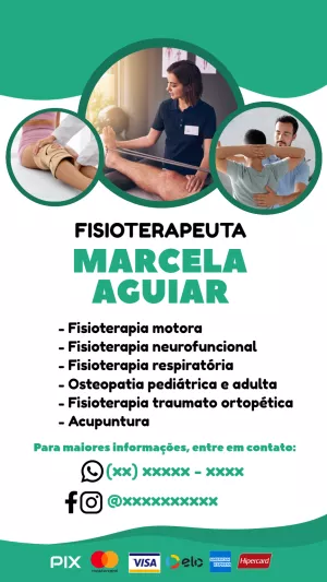 Convite Cartão De Visita Fisioterapeuta Panfleto para mais pesquisados