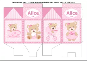 Convite Caixa Milk Para Imprimir Ursinha Princesa Com Foto Glitter para mais pesquisados