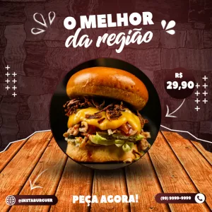 Convite Post Hamburgueria Artesanal para mais pesquisados