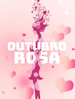Convite Post Para Outubro Rosa Campanha para mais pesquisados