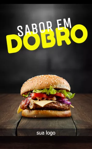 Convite Post Para Lanchonete Preto para mais pesquisados
