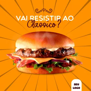 Convite Post Para Lanchonete Laranja para mais pesquisados