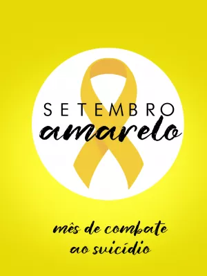 Convite Post De Setembro Amarelo Campanha para mais pesquisados