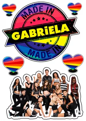 Convite Topo De Bolo Now United para topo de bolo