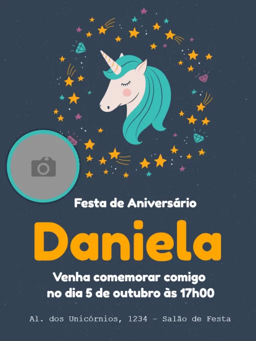 Convite Whatsapp para aniversário