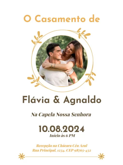 Casamento Virtual Para Whatsapp Delicado Com Foto Encontro