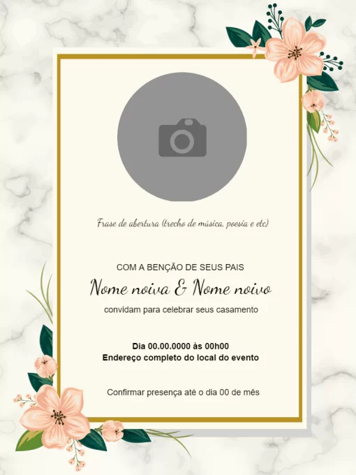 Convite Casamento Whatsapp para casamento