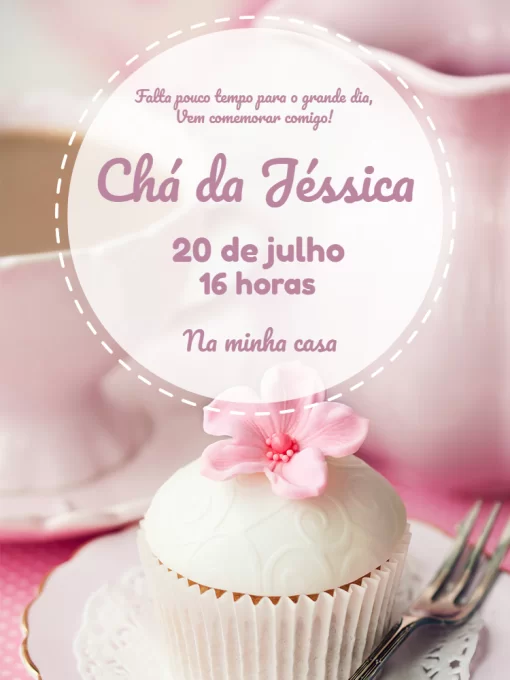 Convite Chá De Cozinha Elegante para chá de panela