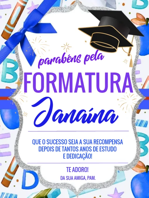 Convite Formatura Com Confirmação Para Editar Comemoração para formatura