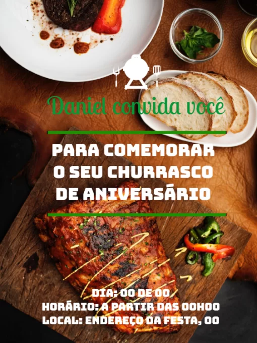 Convite Churrasco para mais pesquisados