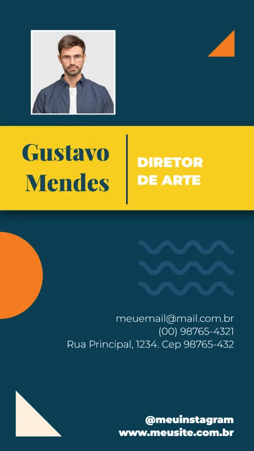 Convite Cartão De Visita Digital - Diretor Arte Profissional para cartão