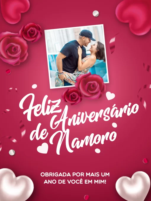 Convite Cartão De Para Namorado Personalizado Escuro editável e personalizável