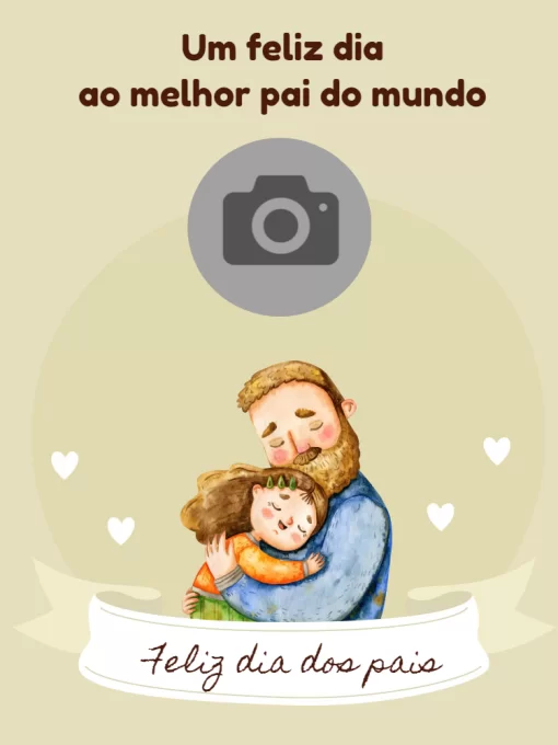 Convite Cartão Dia Dos Pais Criativo Homem para cartão