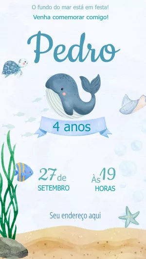 Fundo Do Mar Baleia