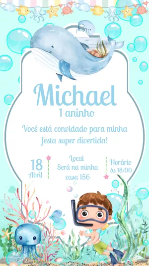Fundo Do Mar Azul