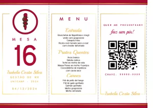Menu Triângulo Formatura Odontologia Triangulo