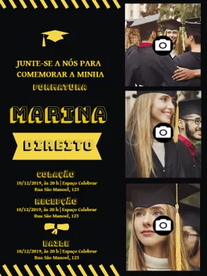 Formatura Com Fotos Colegial