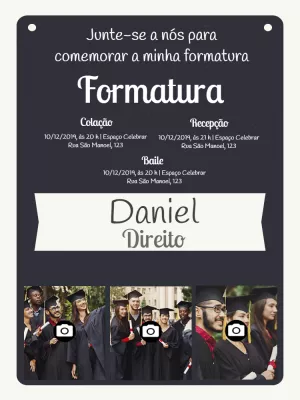 Formatura Com Fotos Ensino