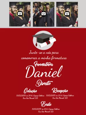 Formatura Com Fotos Mosaico