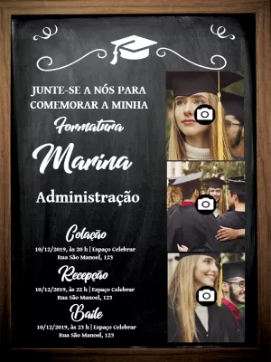 Formatura Com Fotos Médio